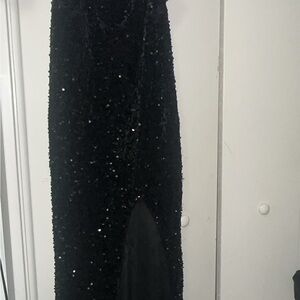 Windsor Black Sequin Maxi Dress